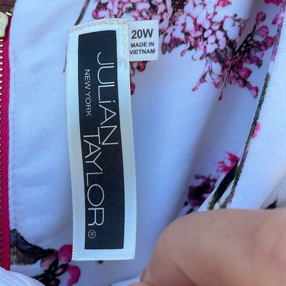 Julian Taylor New York Size 20W NWT Dress Sleeveless Zipper closure Fit & Flare - Picture 5 of 12